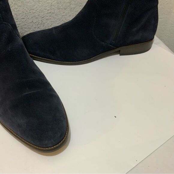 Johnston & Murphy Men\'s Double Zip blue Suede ankle boots main image 6